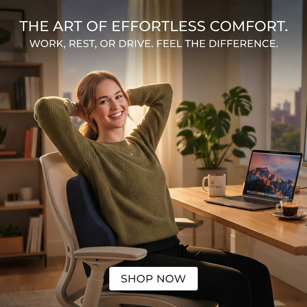 ErgoRelief™ Orthopedic Memory Foam Seat Cushion