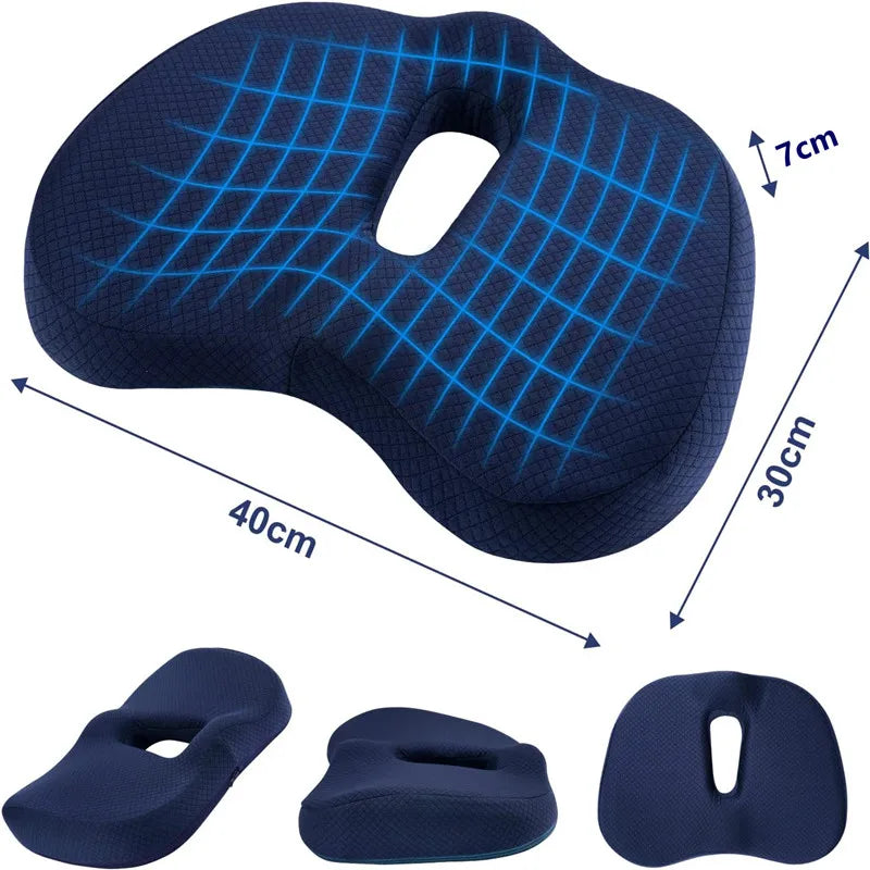 ErgoRelief™ Orthopedic Memory Foam Seat Cushion