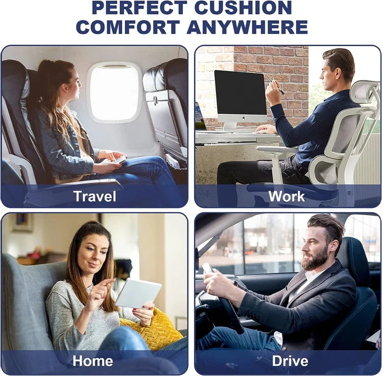 ErgoRelief™ Orthopedic Memory Foam Seat Cushion