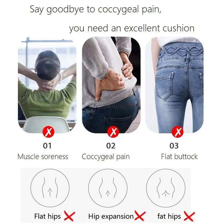 ErgoRelief™ Orthopedic Memory Foam Seat Cushion