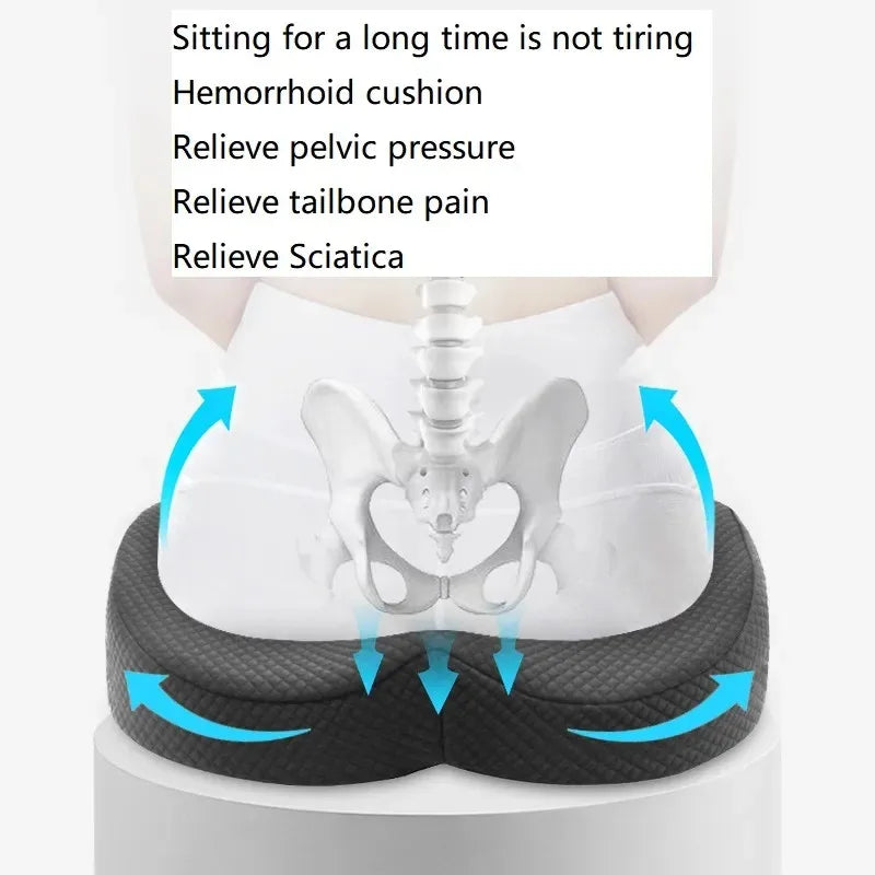 ErgoRelief™ Orthopedic Memory Foam Seat Cushion